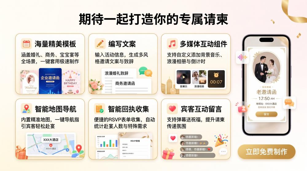 亲子活动电子喜帖排版｜温柔氛围感拉满，邀约质感直接升级